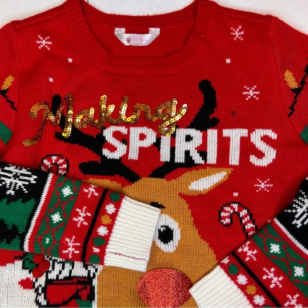 No Boundaries Ugly Christmas Sweater Colorful|Making Spirit Bright |Size S3-5